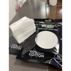 BeastMaster 10pads Cotton Vaping Pads ORGANIC MUJI COTTON